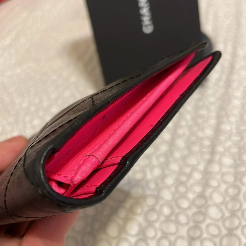 Chanel Cambon Quilted Bi-Fold Long Wallet